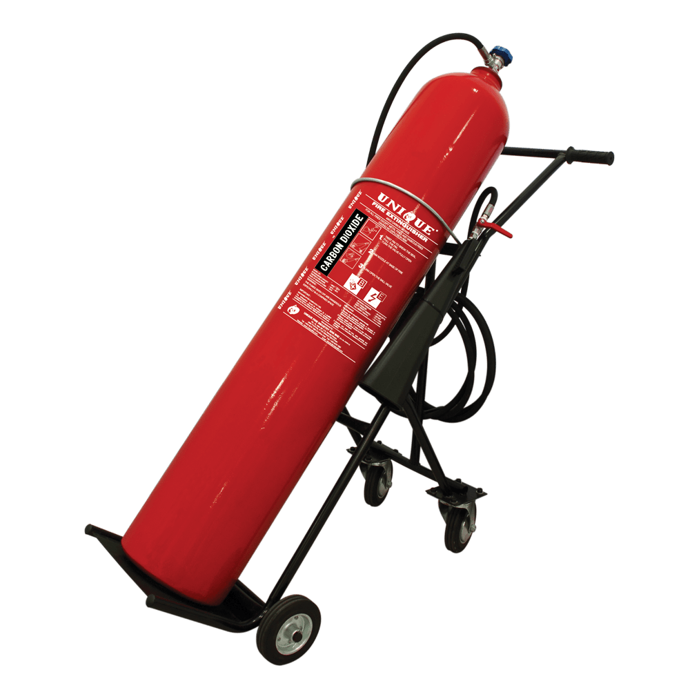 45kg carbon dioxide fire extinguisher cylinder with trolley