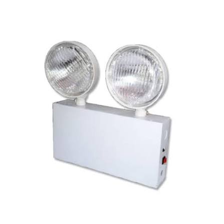 Twin-head emergency lighting unit