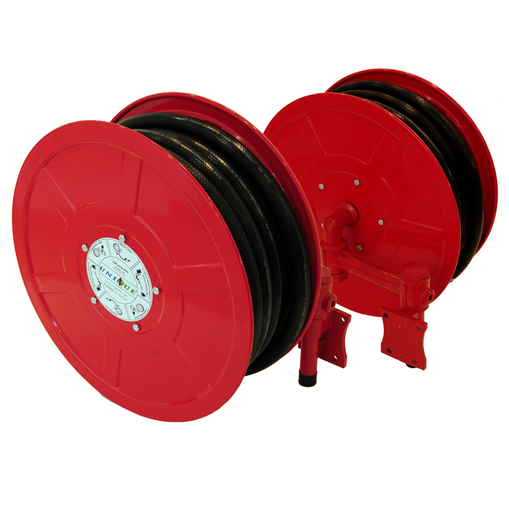 Complete fire hose reel drum set